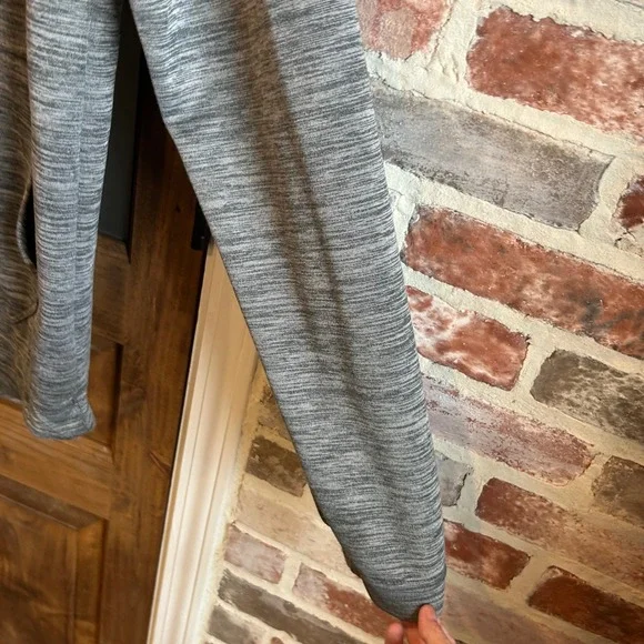 Nike Hoodie Sweatshirt Men Small Dri Fit Gray Heathered Pullover Athleisure - Picture 6 of 9